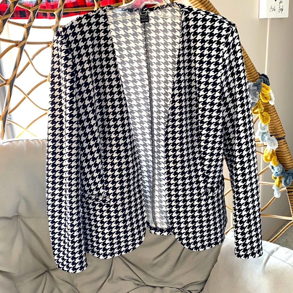 Shein houndstooth cardigan (L)